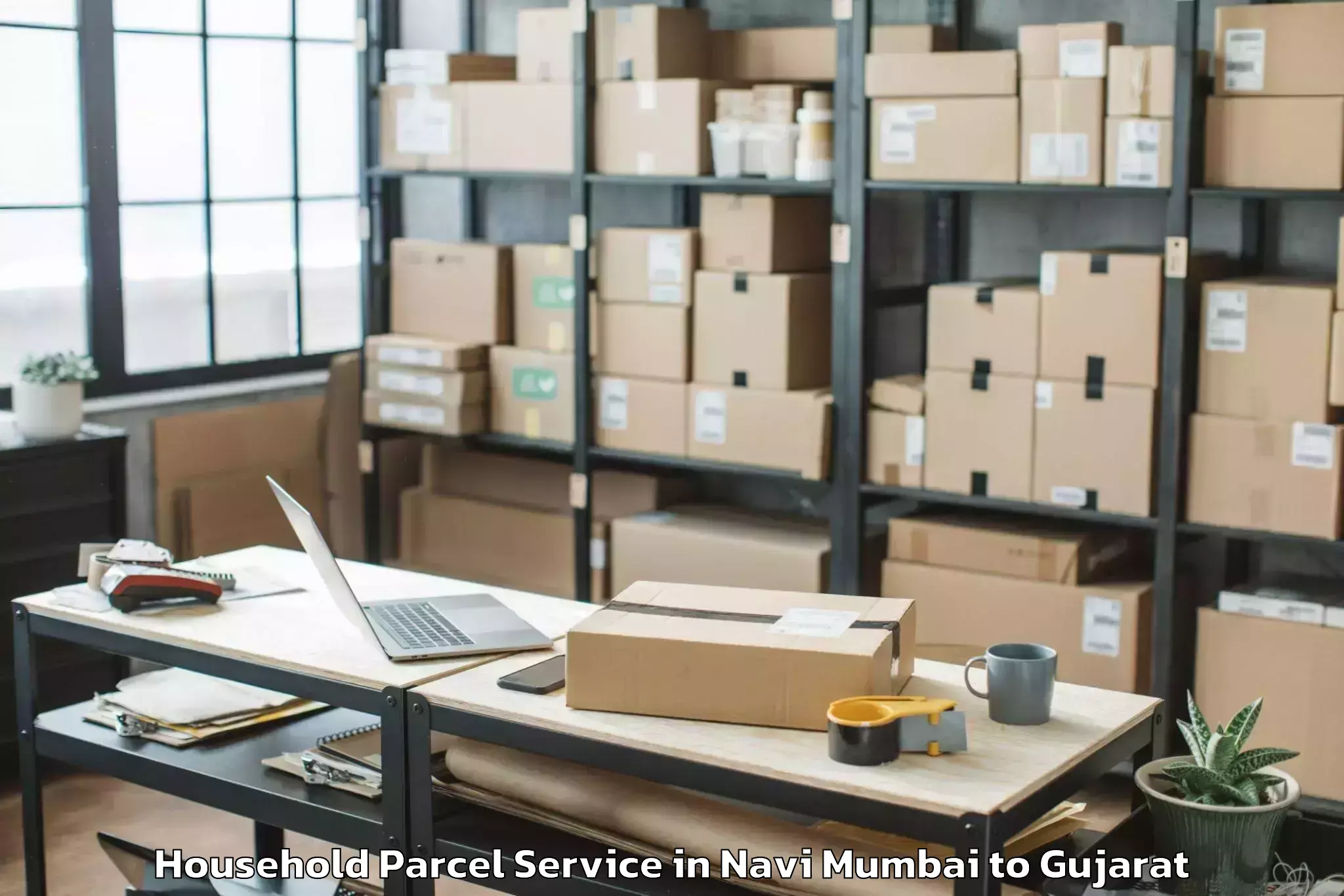 Affordable Navi Mumbai to Vyara Household Parcel